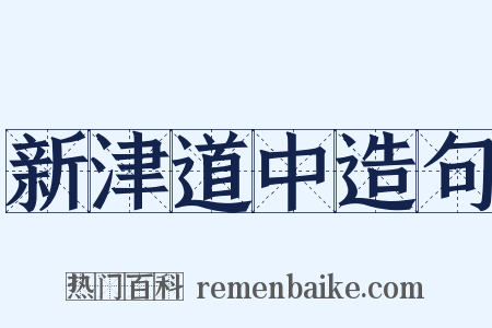 新津道中造句是什么意思的图片